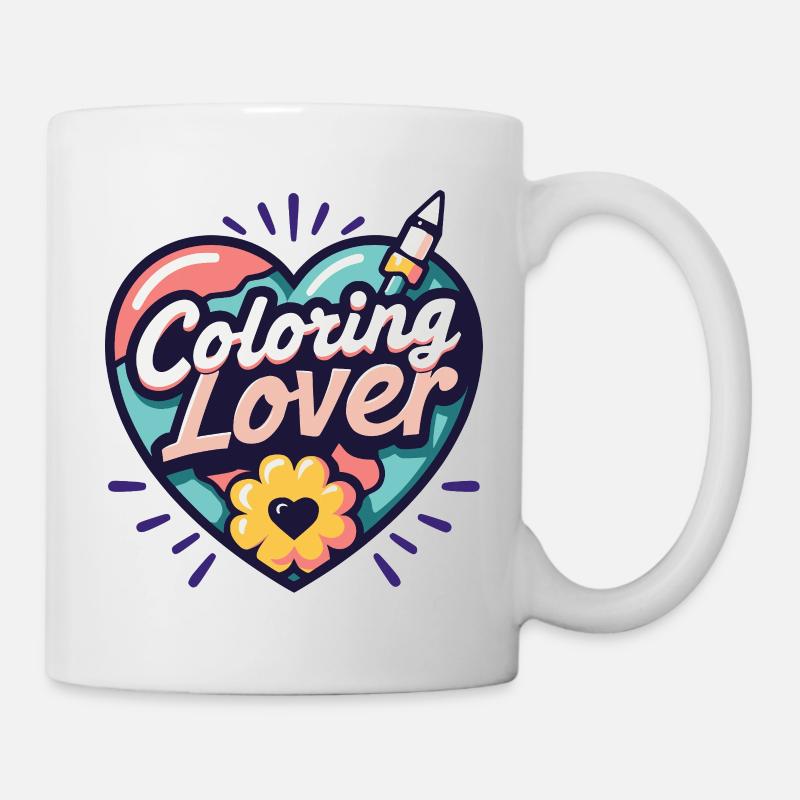 Coloring Lover | Coloring Fans - Mug - white