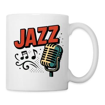 Jazz – Saxophon – Musik - Tasse - Weiß - Rechts
