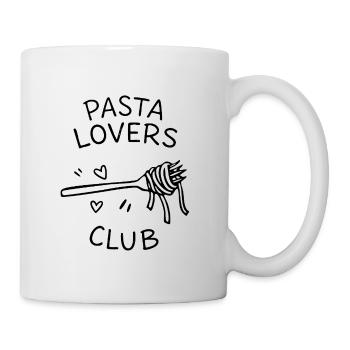 Pasta Lovers Club Minimal Food Statement - Tasse - Weiß - Rechts