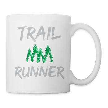 Coureur de trail - Mug blanc - blanc - Droite