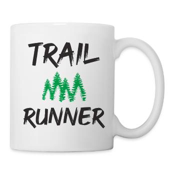 Coureur de trail - Mug blanc - blanc - Droite
