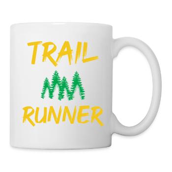 Coureur de trail - Mug blanc - blanc - Droite