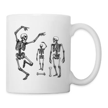 SKELETONS DANCER #1 - black & white - Mug - white - Right