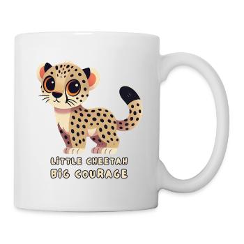 Petit guépard, grand courage - Mug blanc - blanc - Droite