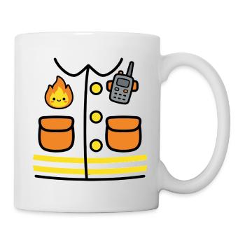 Costume de pompiers Costume Carnaval Costume de Carnaval - Mug blanc - blanc - Droite