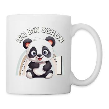1st Birthday Panda Bear Rainbow Cute Cute - Mug - white - Right