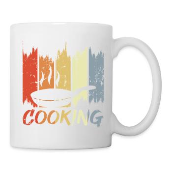Vintage Kochen - Tasse - Weiß - Rechts