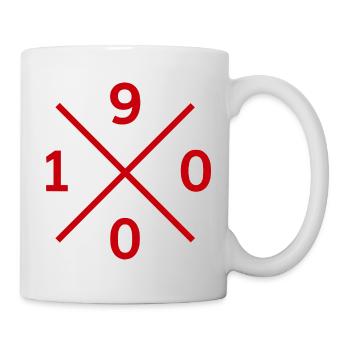 Sac Kiel, Coupe, Casquette, Casquette des années 1900 pour fans de football - Mug blanc - blanc - Droite