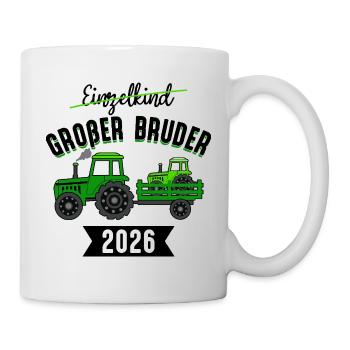 Only Child Big Brother 2026 Pregnancy Baby - Mug - white - Right