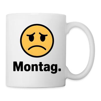 Monday. – Funny Meme Shirt | Anti Monday - Mug - white - Right