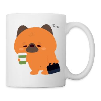 Sleepy German Shepherd Coffee - Mug - white - Right