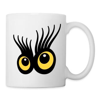 Yeux - Mug blanc - blanc - Droite