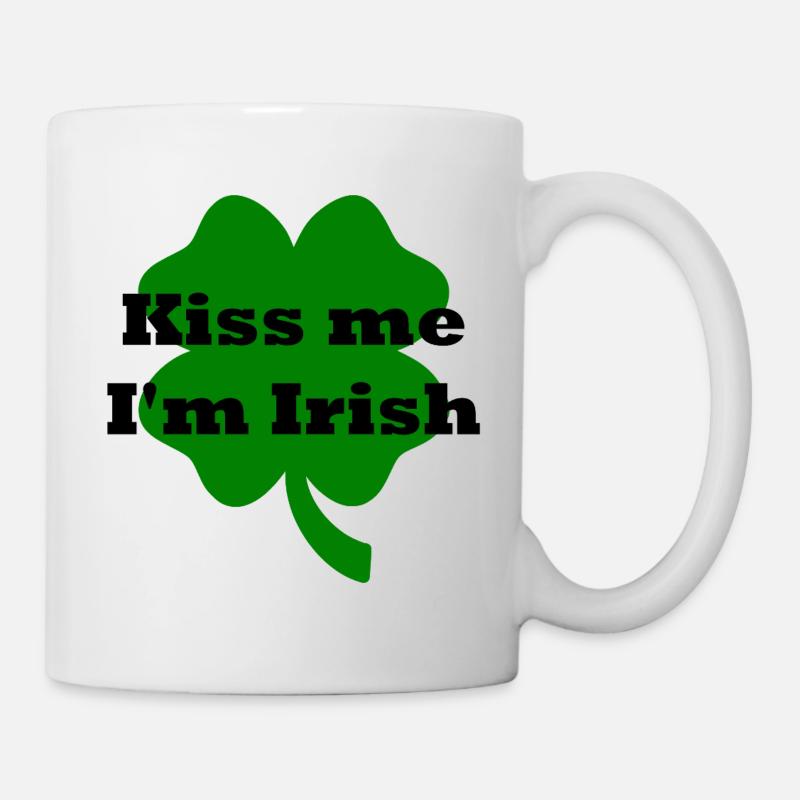 embrasse-moi, je suis irlandais - Mug blanc - blanc
