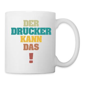 Drucker - Tasse - Weiß - Rechts