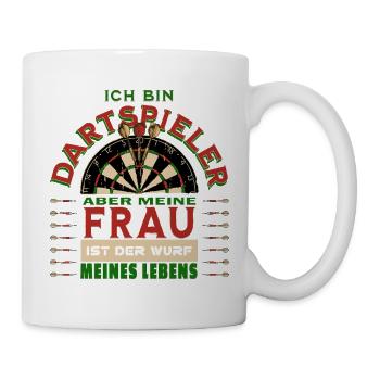 Jeu de vie pour joueur de fléchettes et jeu de vie - Mug blanc - blanc - Droite