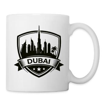 Dubai Skyline Shield - Tasse - Weiß - Rechts