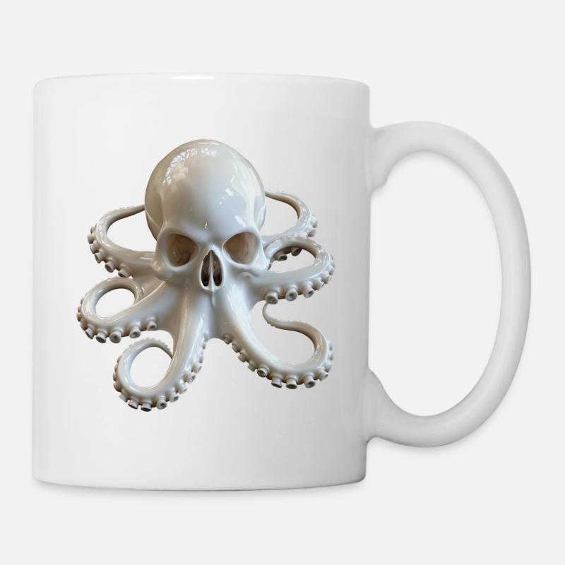 Skull Octopus Fusion - Mug blanc - blanc