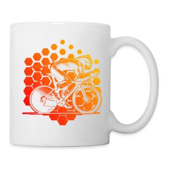 Conception de vélos de route à propulsion - Mug blanc - blanc - Droite