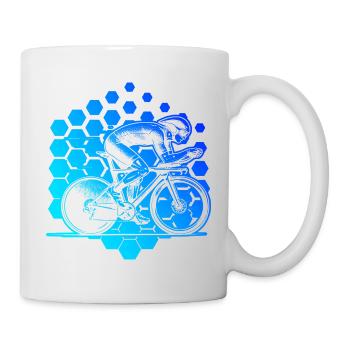 Motif classique du vélo de route - Mug blanc - blanc - Droite