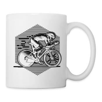 Roadbike artwork for your outfit - Mug - white - Right