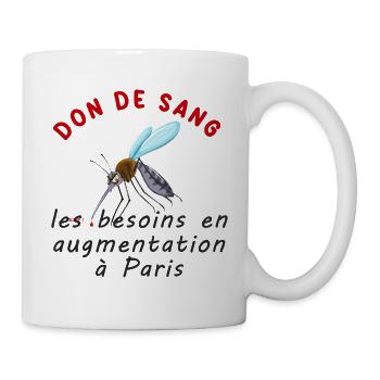 Don_de_sang_les_besoins_en_augmentation_a_Paris - Mug blanc - blanc - Droite