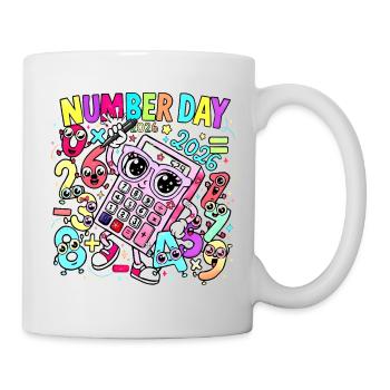 Number Day 2026 Kaleido Calculator - Mug - white - Right