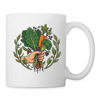 Harvest Hand Carrots & Root Vegetables - Mug - white - Right