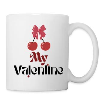 My Valentine Cherry Bow - Mug - white - Right