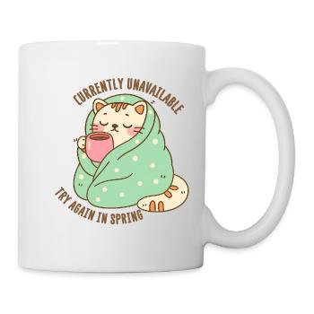 Kitten in a Blanket with a Cup of Cocoa - Mug - white - Right