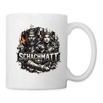 Königskampf im Schachreich - Tasse - Weiß - Rechts