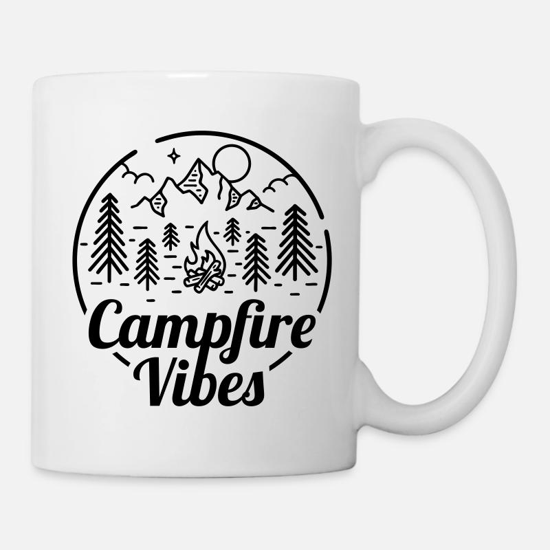 Ambiance de feu de camp - Mug blanc - blanc