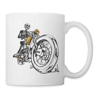 Skeleton_Moto_Spirit - Mug blanc - blanc - Droite