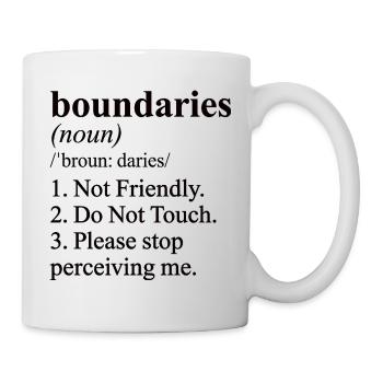 Nicht freundliche lustige Definition-Meme - Tasse - Weiß - Rechts