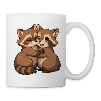 Kuschelige Streifenfreunde - Tasse - Weiß - Rechts