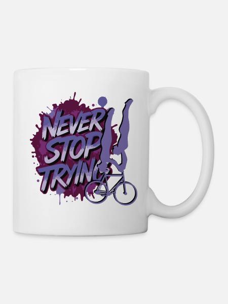 Kunstrad, Kunstradfahren, Hallenradsport - Tasse - Weiß