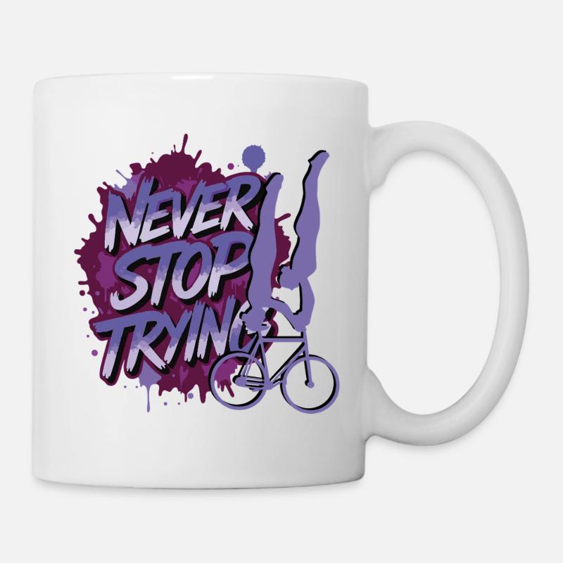 Kunstrad, Kunstradfahren, Hallenradsport - Tasse - Weiß