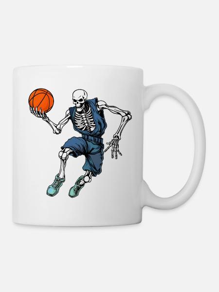 Skelette Basketball / Hooper - Tasse - Weiß