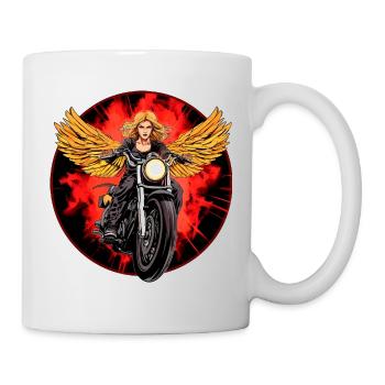 Angel Motorcyclist / Motorcycle Angel - Mug - white - Right