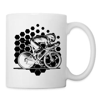 Roadbike artwork for your outfit - Mug - white - Right
