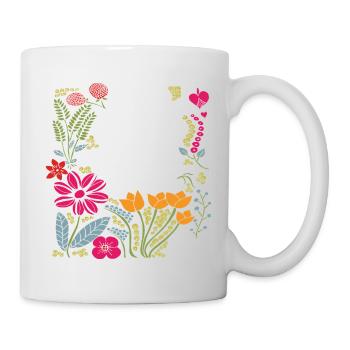 Floral Frame - Mug - white - Right