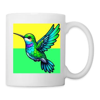 Kolibri - Tasse - Weiß - Rechts