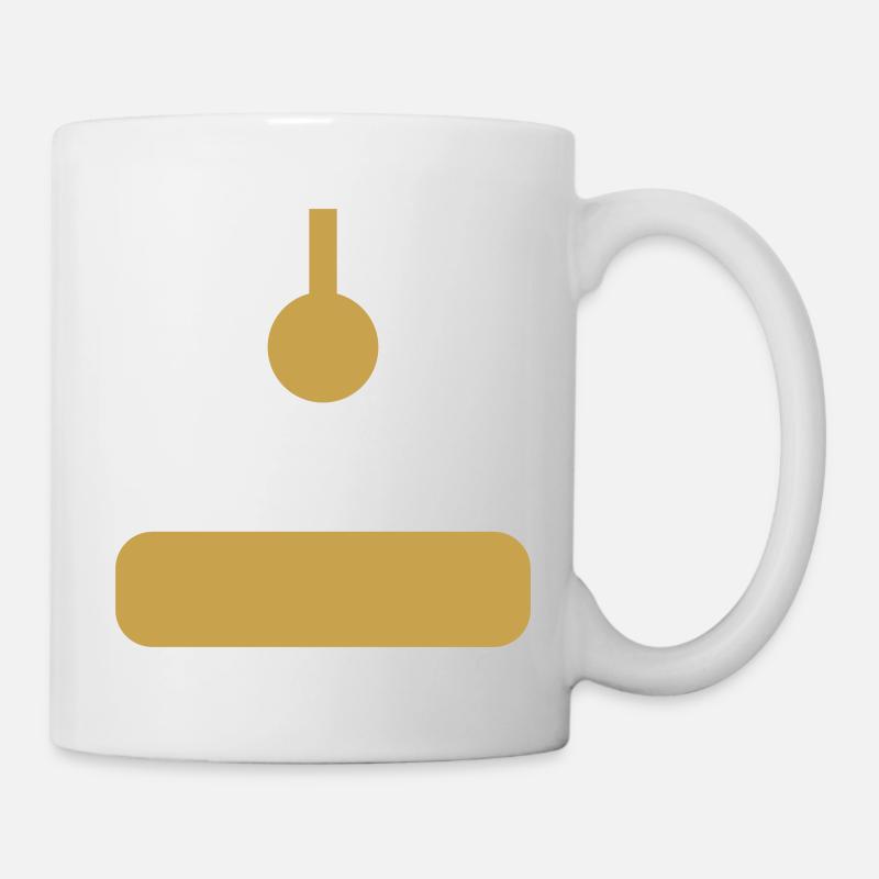arcade-joystick-gold - Tasse - Weiß