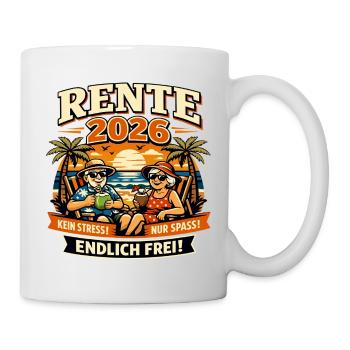 Rente 2026  - Tasse - Weiß - Rechts