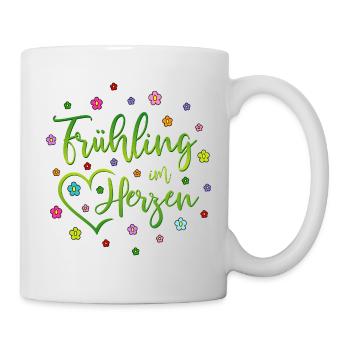 Spring in the heart - Mug - white - Right