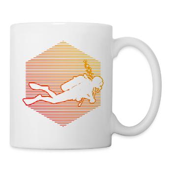 Œuvres de plongée pour votre tenue - Mug blanc - blanc - Droite