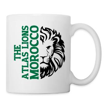 Vertical Morroco Typography with AtlasLion - Mug - white - Right