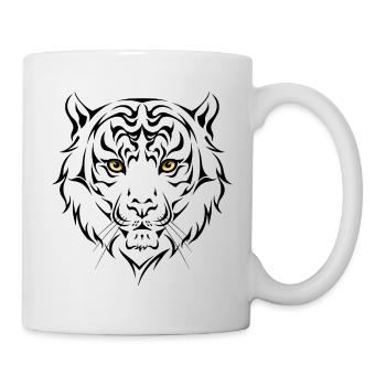 Tiger - Tasse - Weiß - Rechts