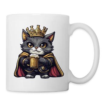 Cat Beer King - Mug - white - Right
