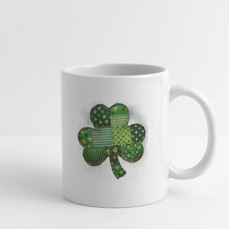 Kleeblatt – Vintage Patchwork St. Patrick’s Tasse