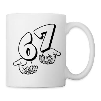 67 Six Sept - Mug blanc - blanc - Droite